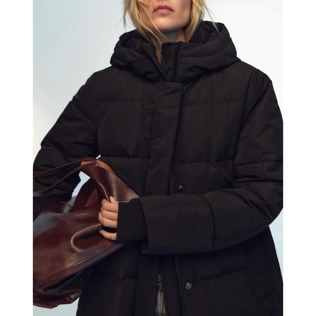 ZARA - ウォーター&ウィンドプロテクション フード ロング ダウン