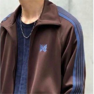 Needles - needles 20aw トラックジャケット ブラウン ターコイズ Lの