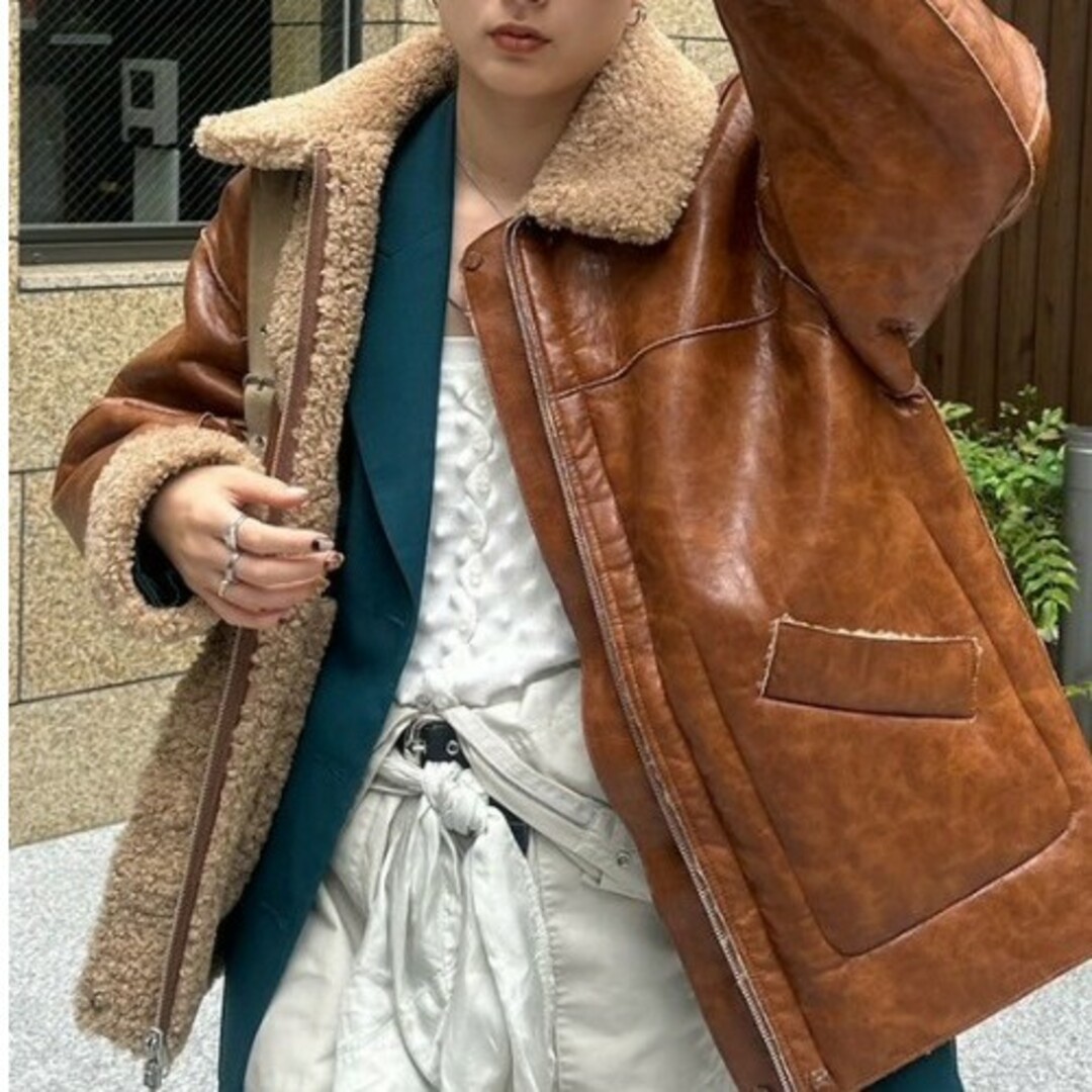 Ameri VINTAGE - Ameri☆UND REVERSIBLE BONDING JACKETの通販 by