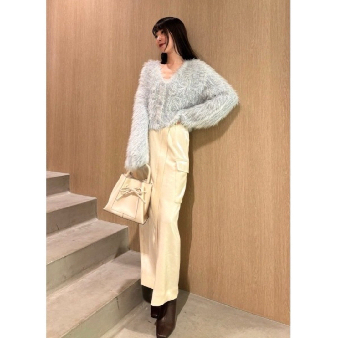 FRAY I.D - 新品FRAY i.D フィルムシャギーニットカーディガンの通販