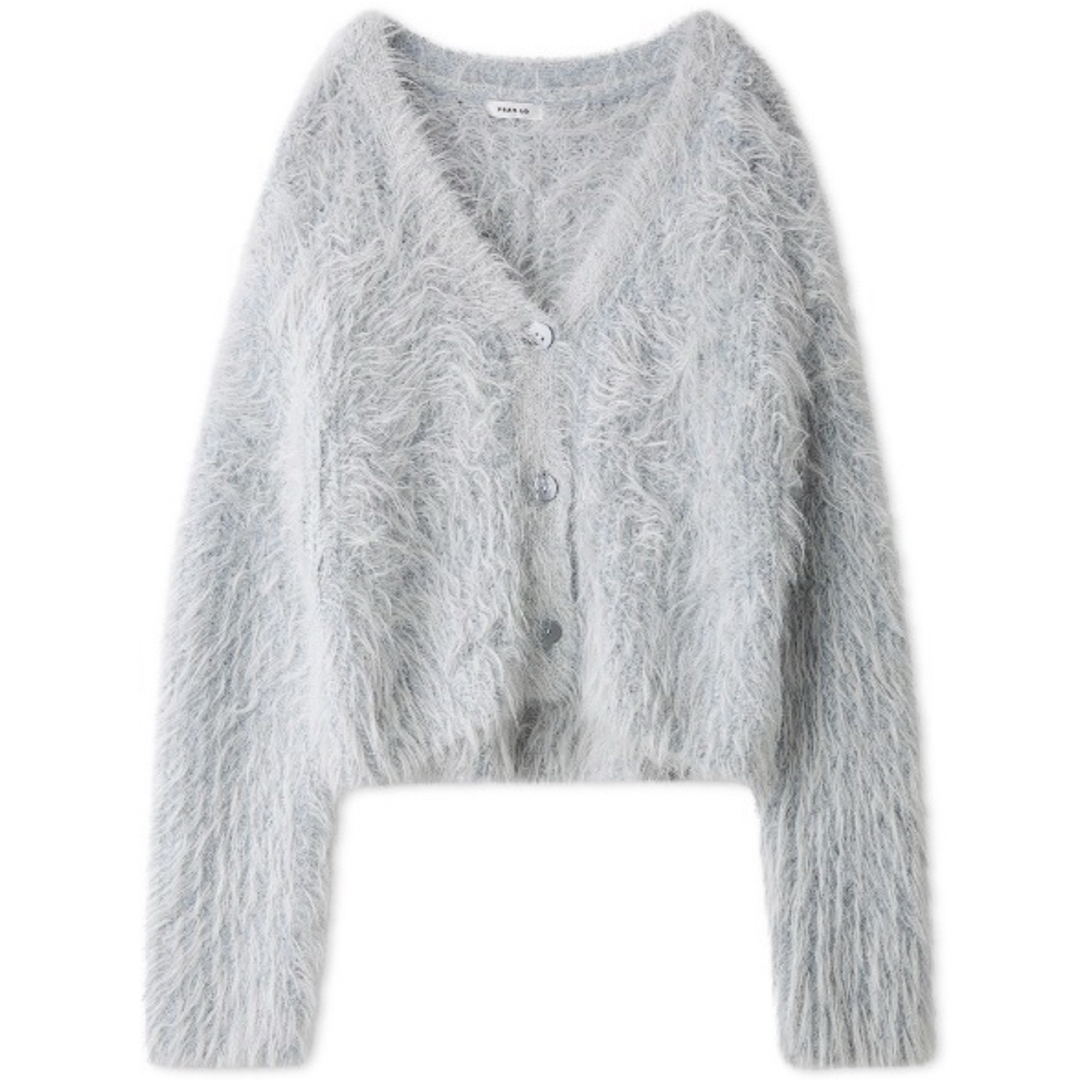 FRAY I.D - 新品FRAY i.D フィルムシャギーニットカーディガンの通販