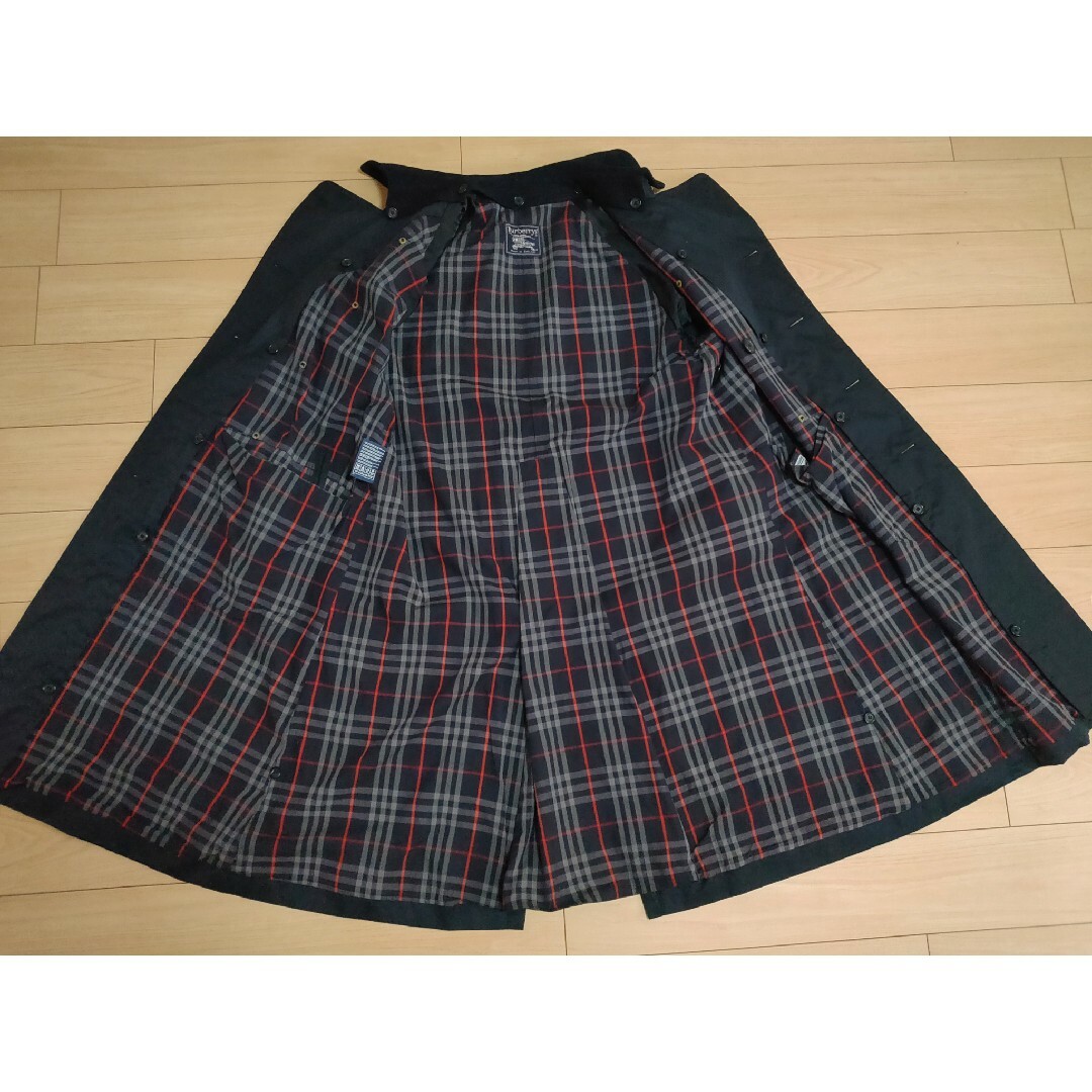 Burberry Burberrys England製 一枚袖 トレンチ21 ネイビー 80s