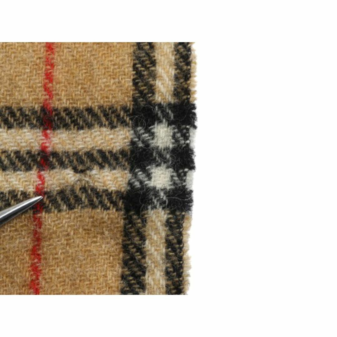 90s スコットランド製 バーバリー ノバチェック ウール マフラー