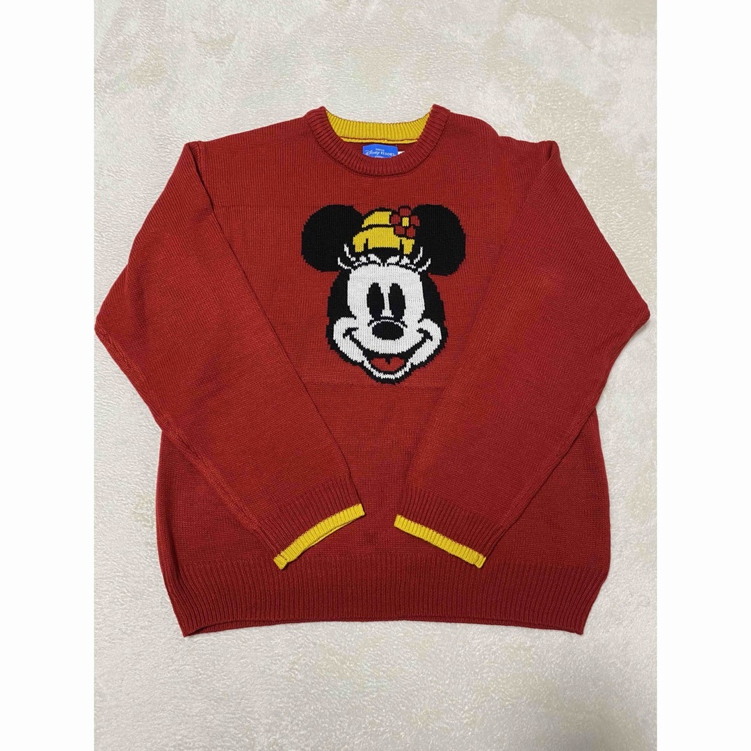 Disney - ディズニー ミニー セーター ニット 赤 レッド Lサイズの通販
