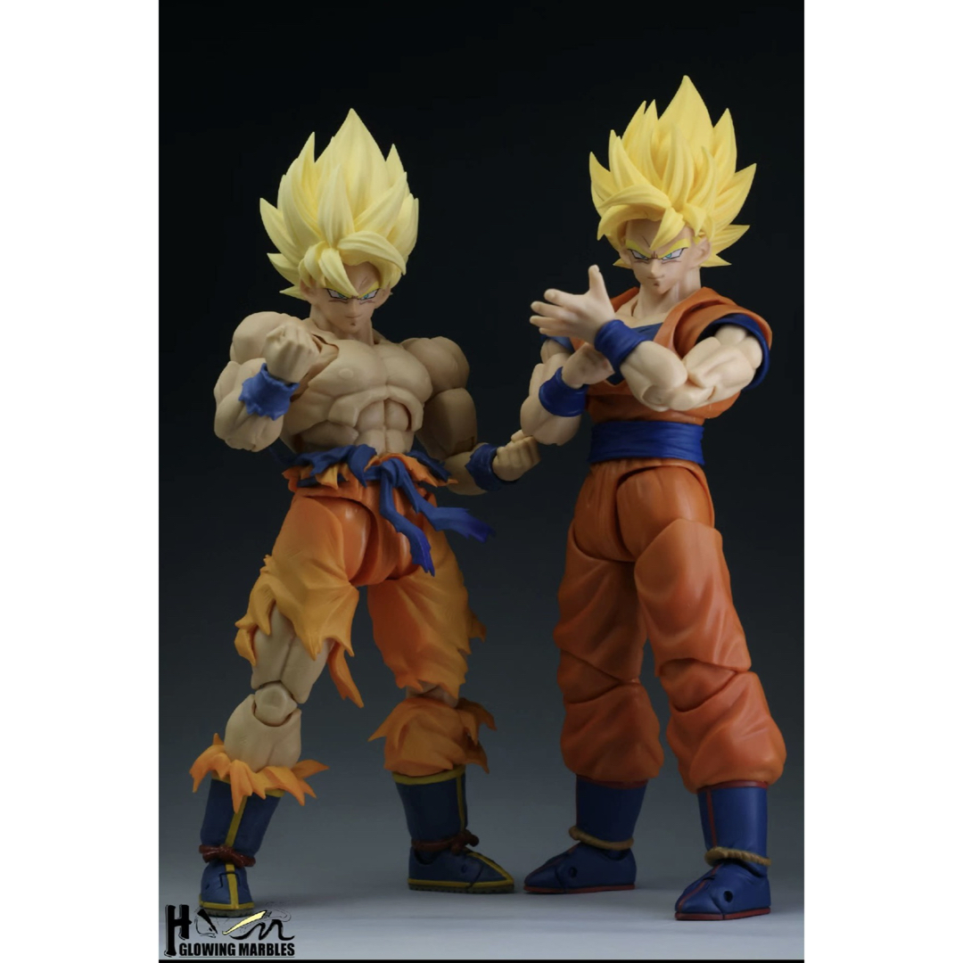 S.H.Figuarts用 孫悟空 スーパーサイヤ人 カスタムヘッドパーツの通販