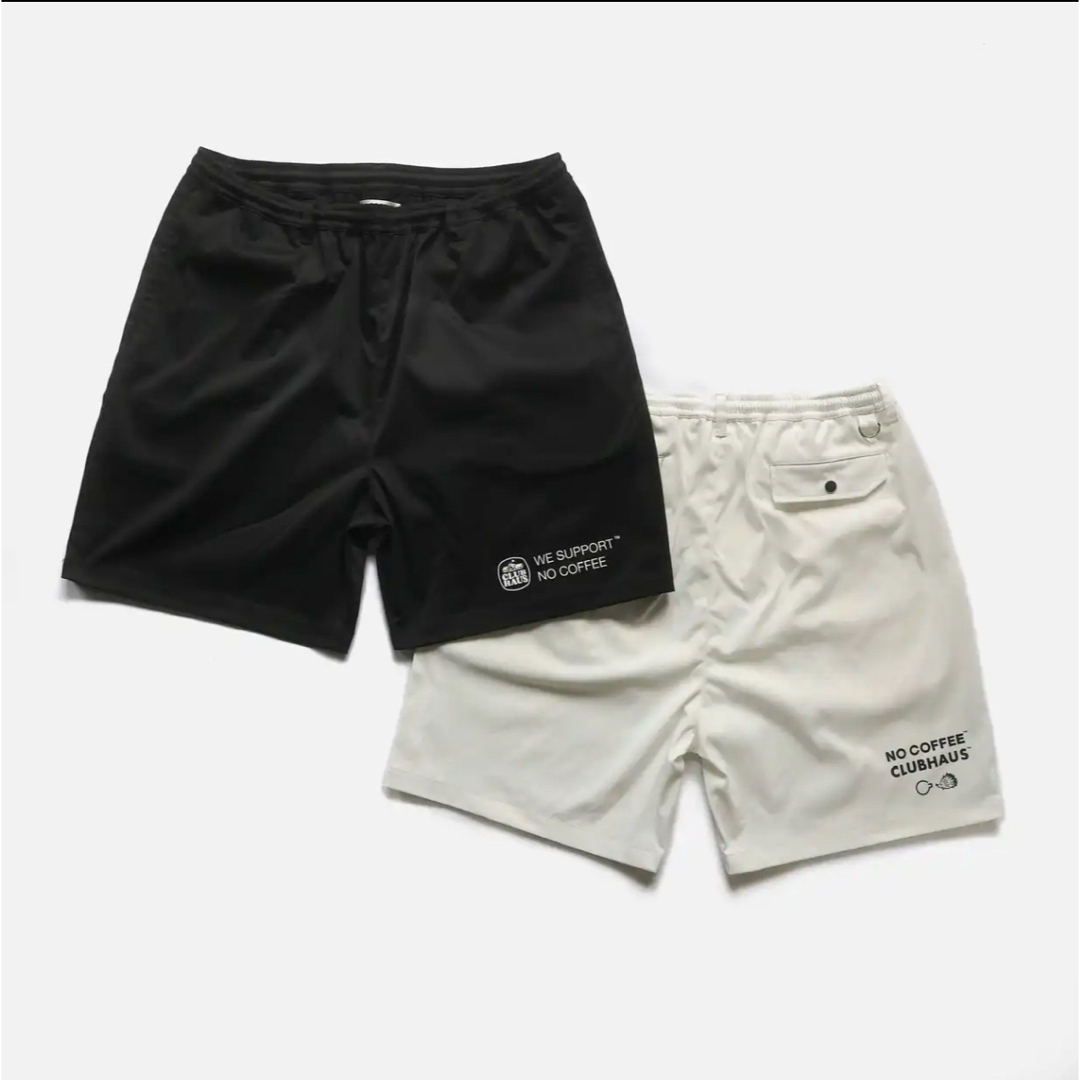 CLUBHAUS NOCOFFEE ナイロンショートパンツ 黒XL CLUBHAUS NO GOLF