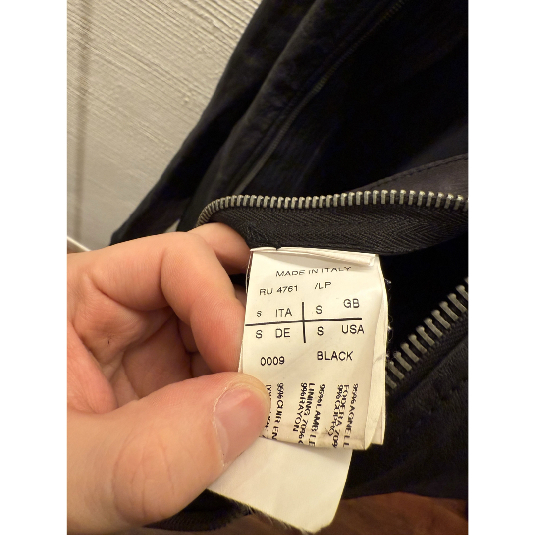 Rick Owens - 00s rick owens intarsia leather jacketの通販 by n 即