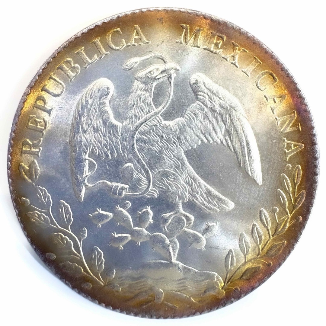 メキシコ 貿易銀 8レアル銀貨 トーン マルチカラー レプリカコインの