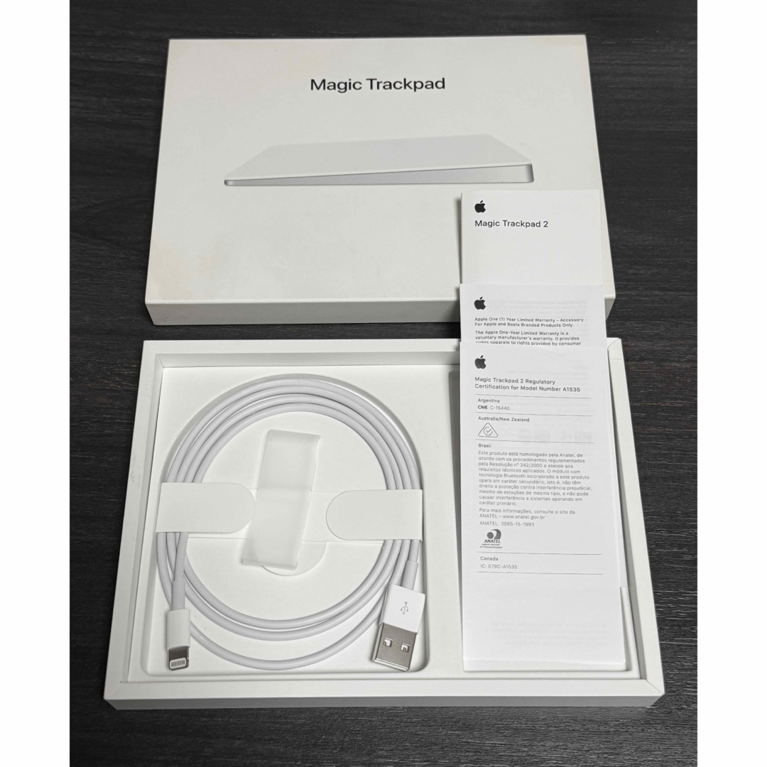 Apple - 正常動作確認済み 付属品有り Apple Magic TrackPad 2の通販