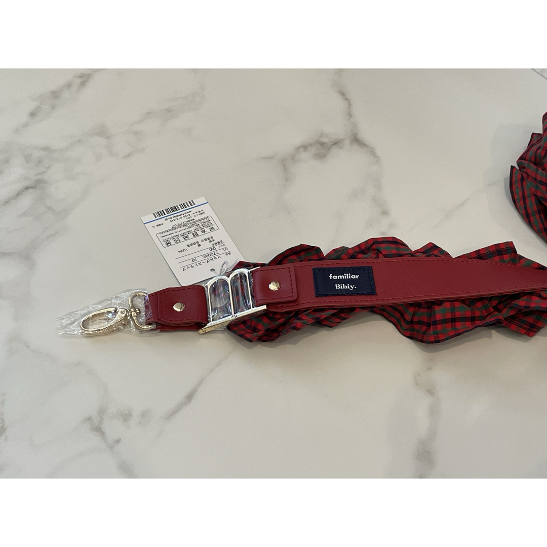 ショルダーストラップBibiy familiar ファミリア コラボ ビビィ 赤