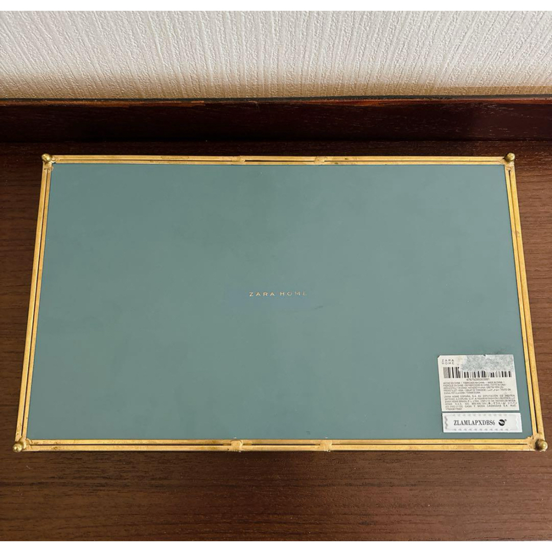 ZARA HOME - ZARA HOME ガラス製 ゴールド アクセサリーケースの通販