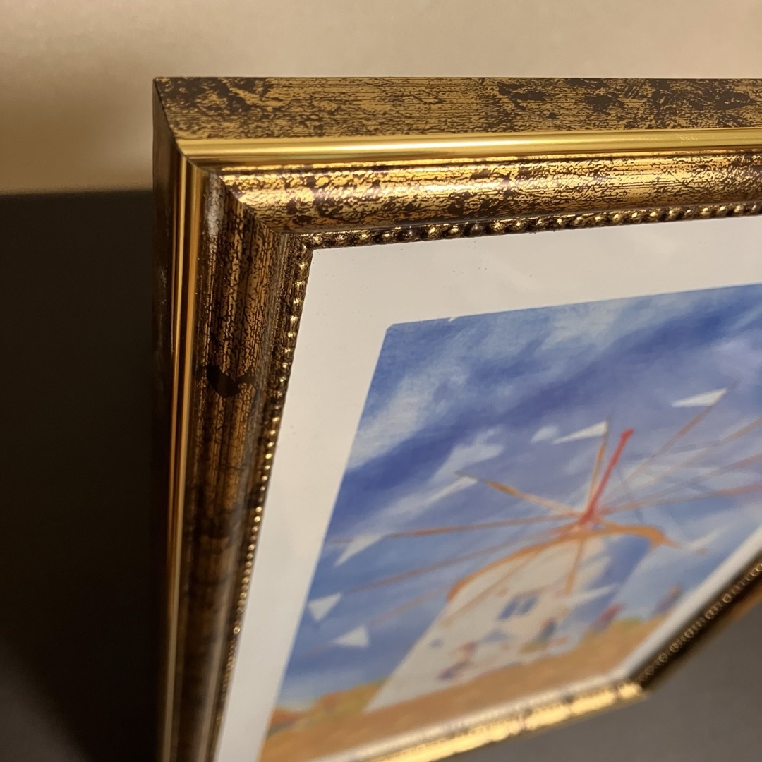 ジブリアート12 魔女の宅急便より「太陽の風車」 額装品 32.7㎝×24.0