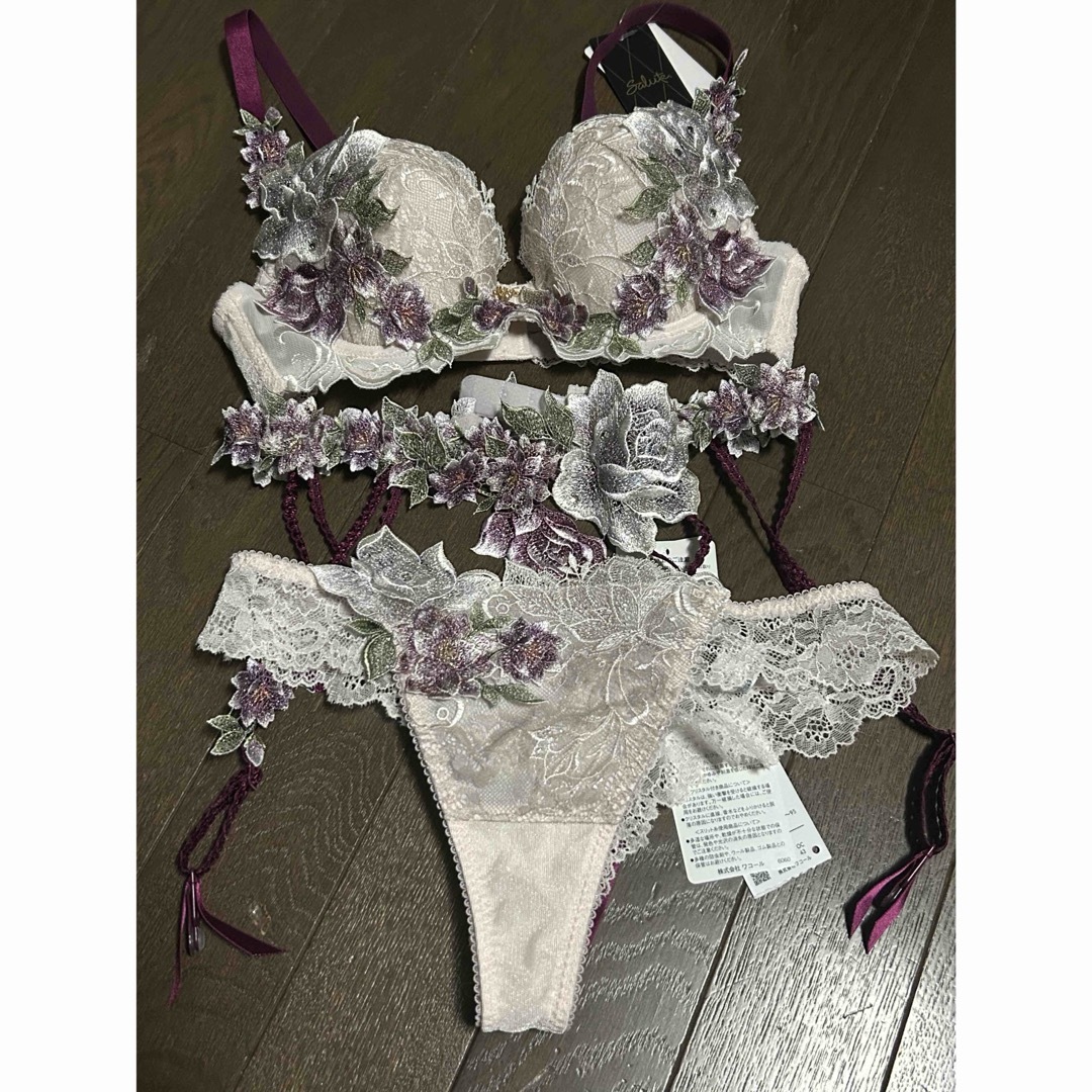 サルートブラE75ソングM、キャミソールL3点セット サルートブラE75