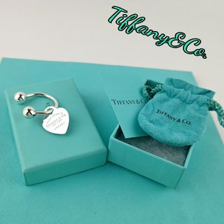 Tiffany & Co. - 【未使用】ティファニー オープンハート キーリングの