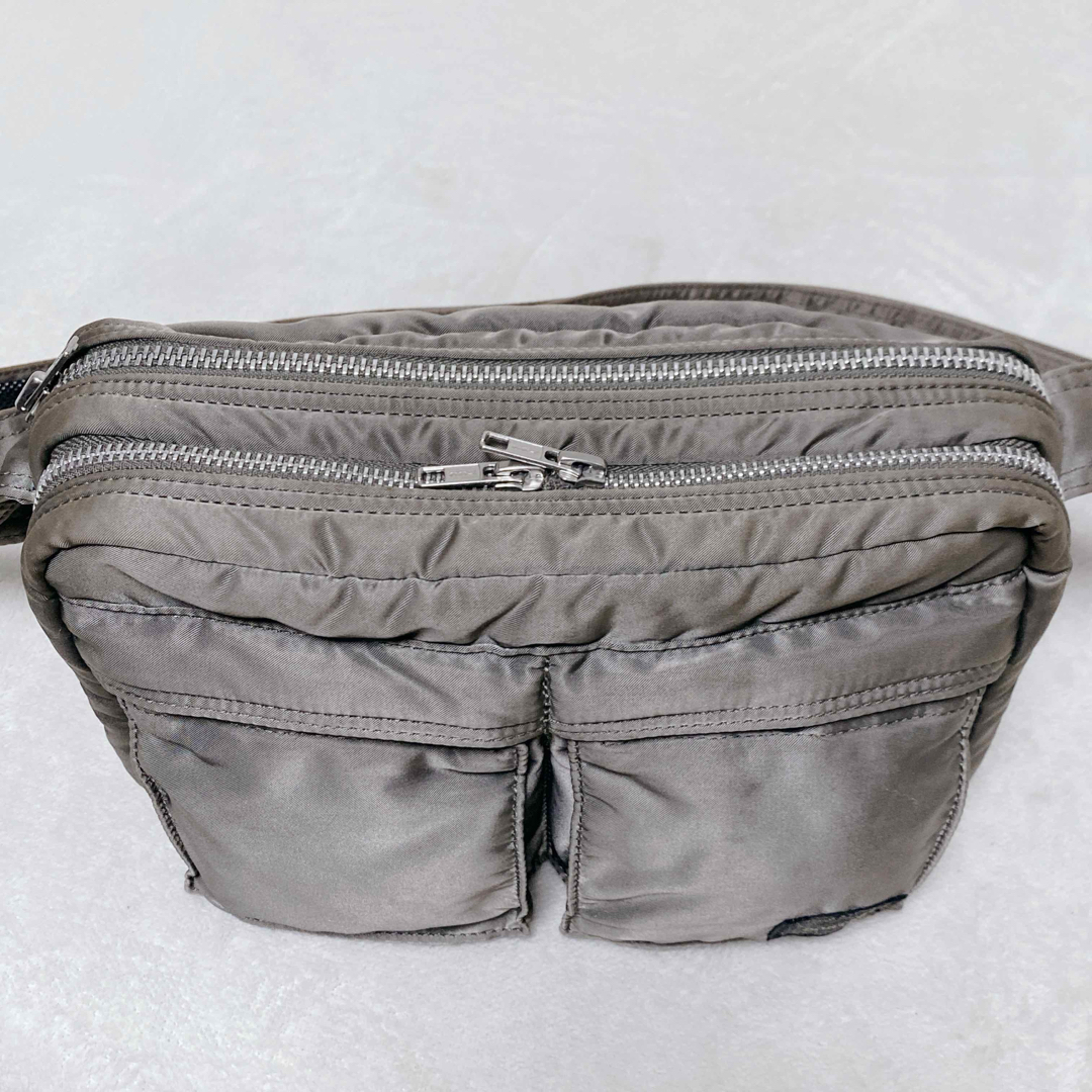 ☆ ポーター タンカー ウエストバッグL シルバーグレー 美品 入手困難