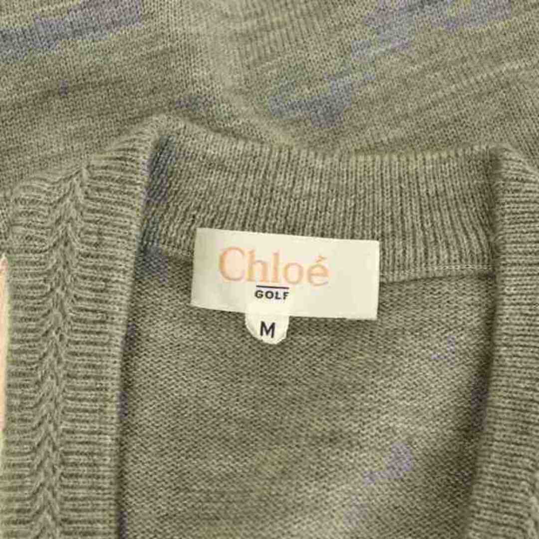 Chloe - クロエ CHLOE ゴルフウェア ニットベスト M グレー ブラック