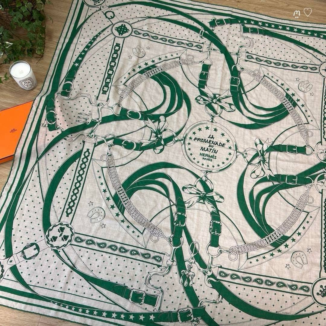 HERMES - HERMESエルメス カレジェアン 140 朝の散歩バンダナ カシシル