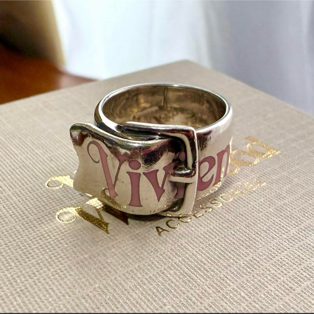 Vivienne Westwood - 希少旧型ピンクVivienneWestwood ベルトリングXS
