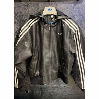 adidas - adidas フェイクレザージャケット【値引き中‼︎】の通販 by