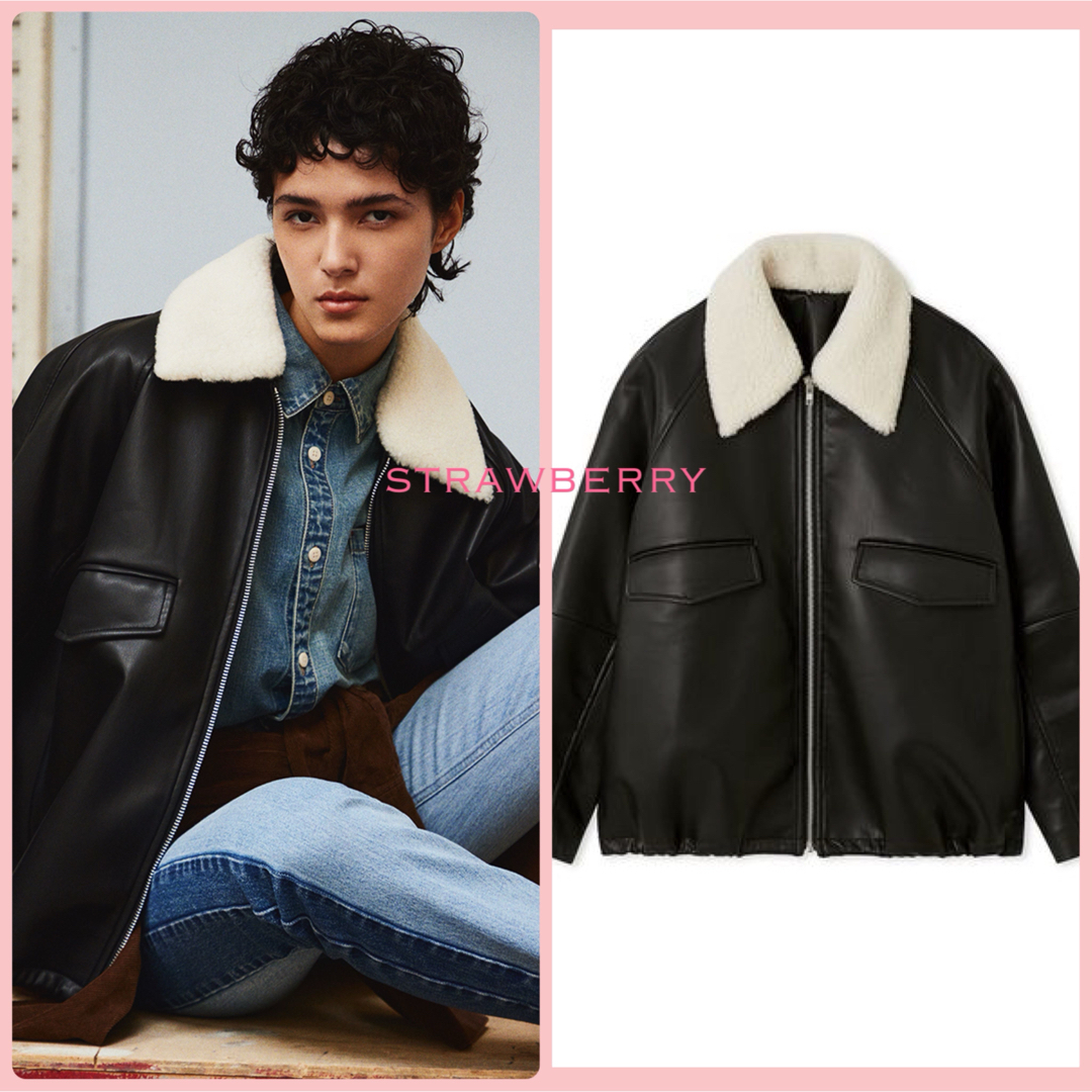 Mila Owen - MILAOWEN ミラオーエン ステンカラーフェイクレザー