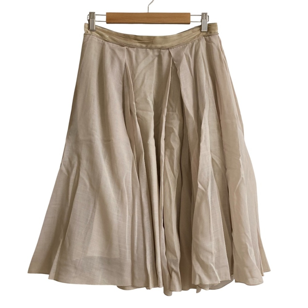 FOXEY - 美品 FOXEY フォクシー シフォン ミディ丈 タック フレア