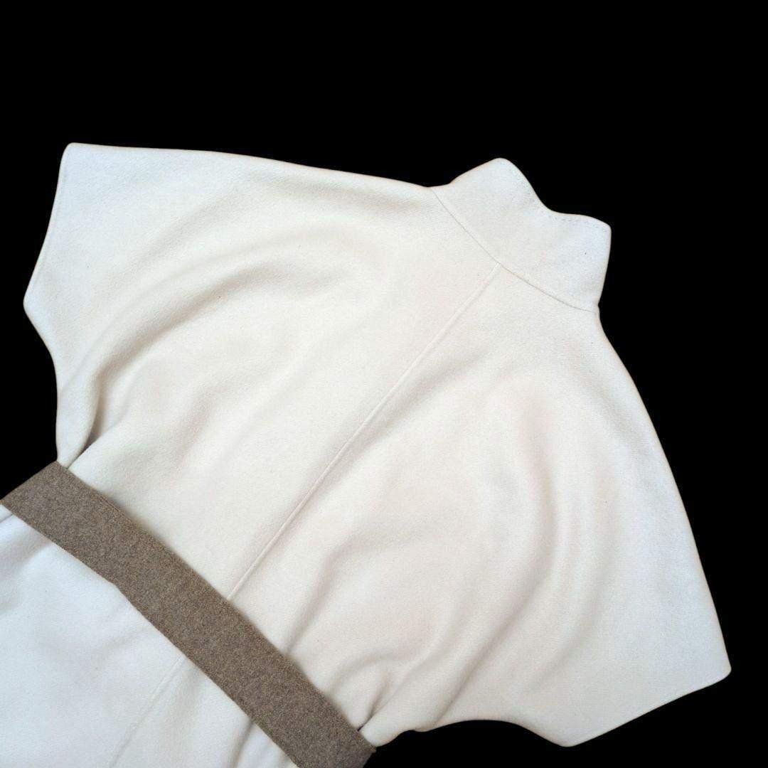 美品 ベルト付き】モラビト カシミヤタッチ ショートスリーブコート