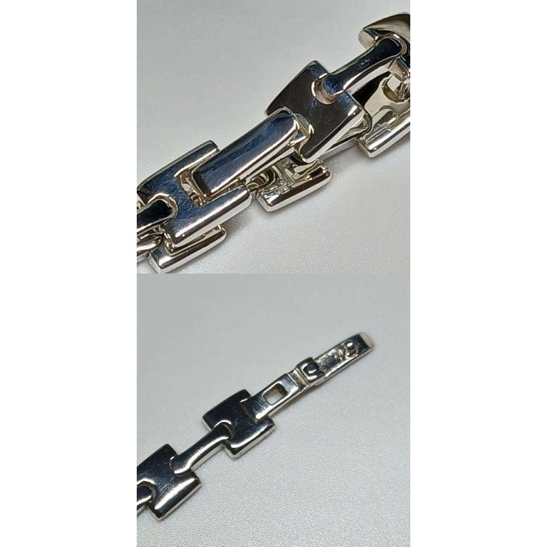 GUCCI - グッチ 極美 新品仕上げ Hリンク ブレスレット シルバー 925