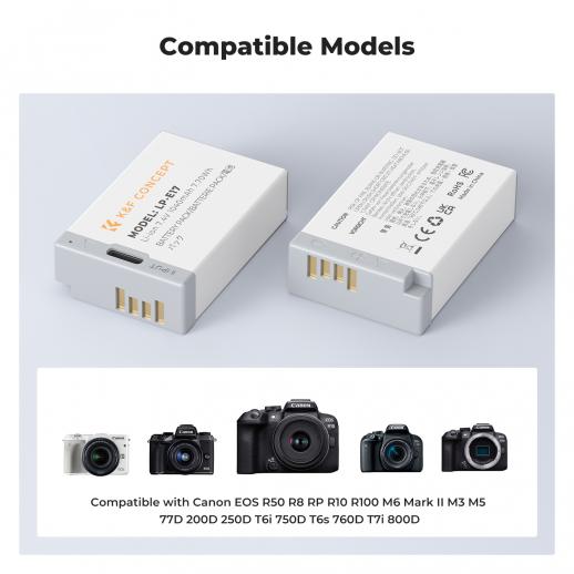 Eos Kiss M バッテリー 8I 7I - K&F Concept