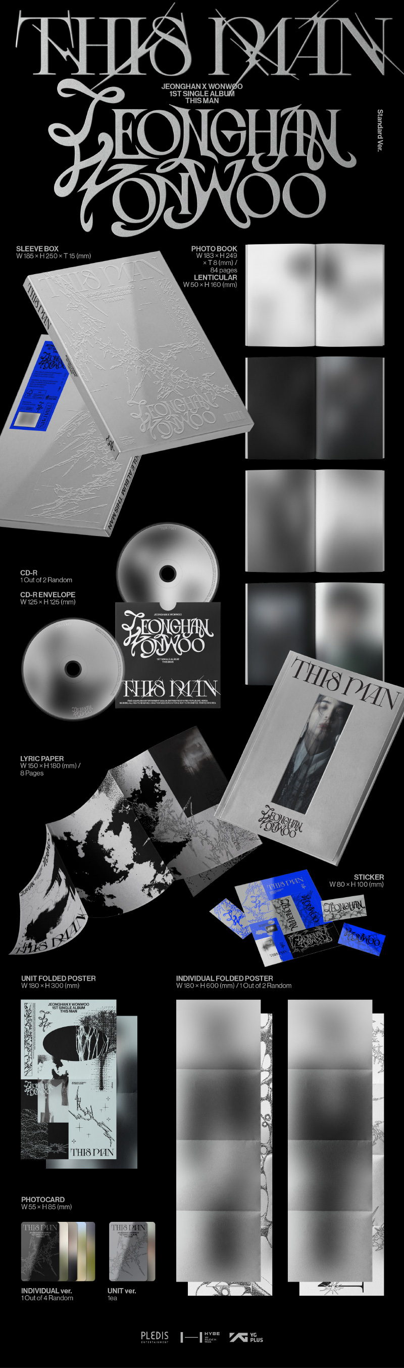 JEONGHAN X WONWOO (SEVENTEEN) 1ST SINGLE ALBUM「THIS MAN」2024年6