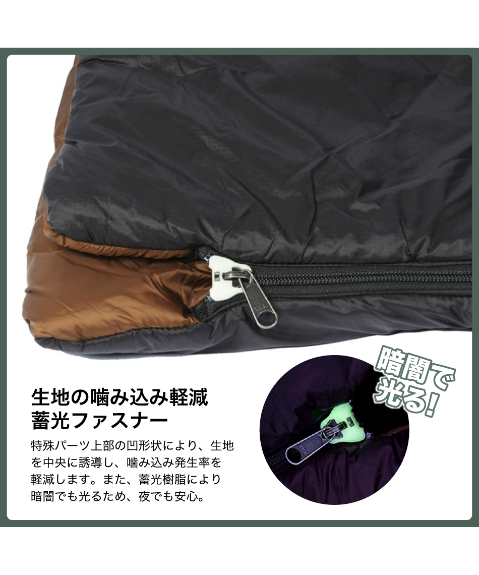NANGA × VISIONPEAKS 封筒型シュラフ イブキ スクエアバッグ600 IBUKI