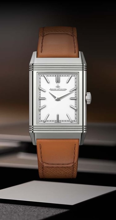 Stainless Steel Watch Manual Winding Reverso Tribute Monoface