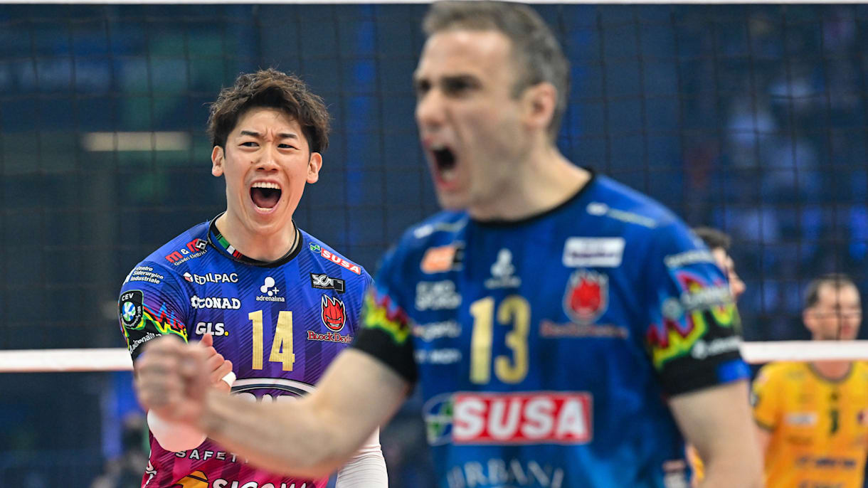 石川祐希所属のペルージャが初優勝…日本男子初の快挙｜バレーボール