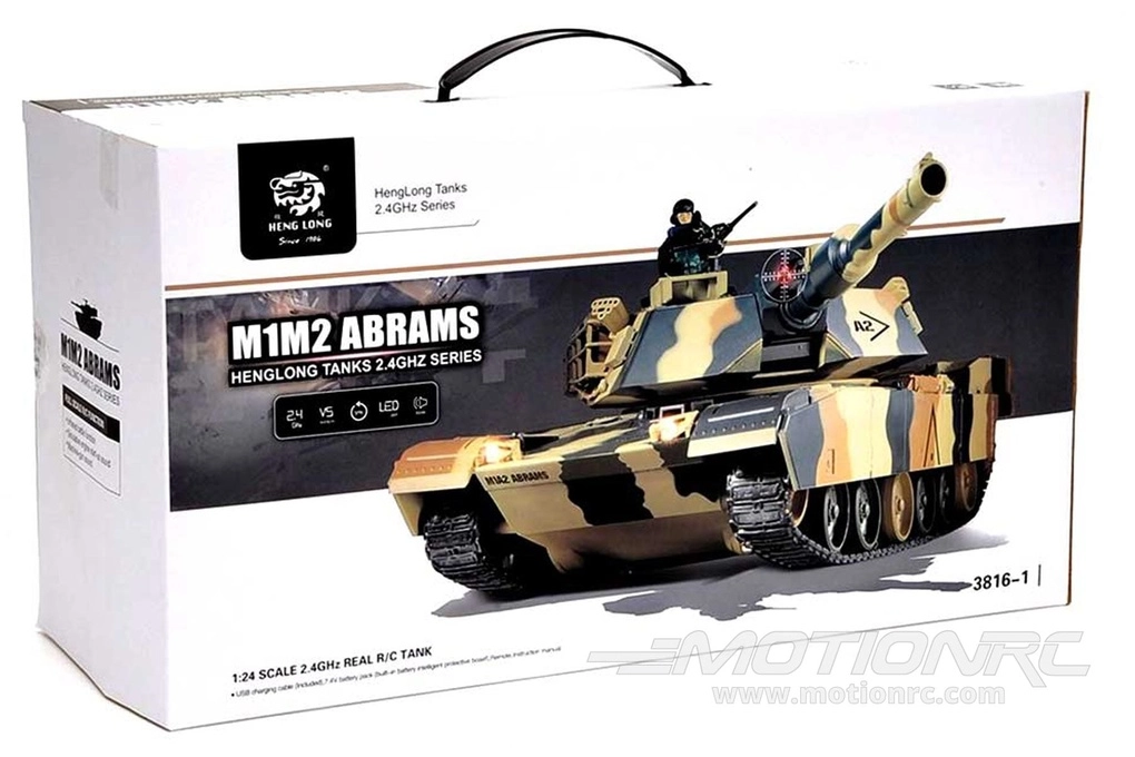 Heng Long USA M1A2 Abrams 1/24 Scale Airsoft and Infrared Battle