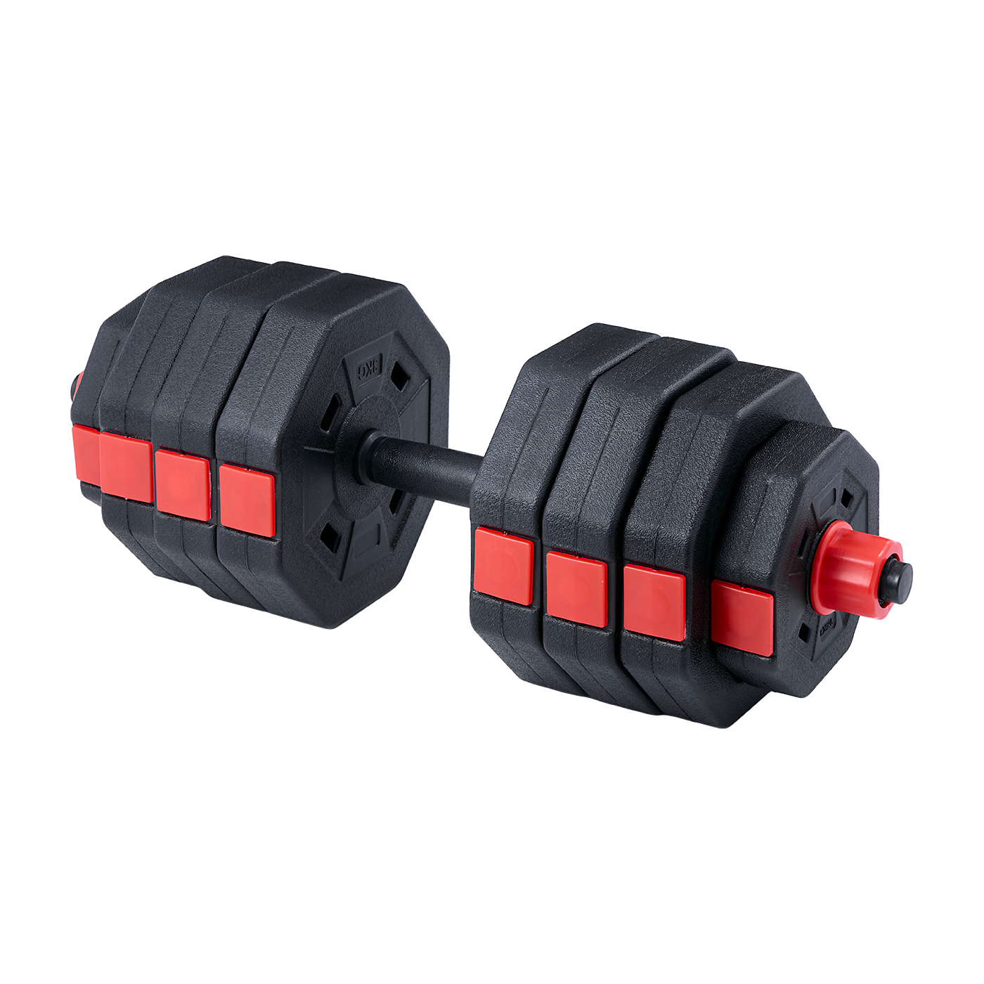 合計50kg｜バーベルにもなるダンベル｜25kg×2個セット 可変式プレート