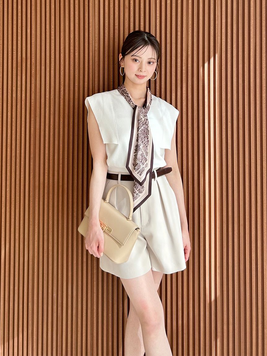 Sustainableタイセットノースリニットプルオーバー(ニット)｜トップス