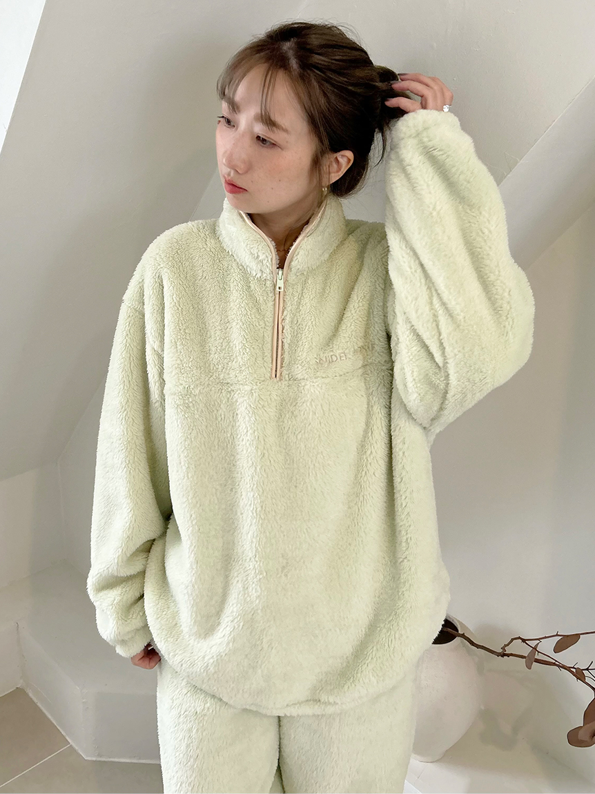 ボアフリースハーフジップトップス(カットソー＆Tシャツ)｜スナイデル
