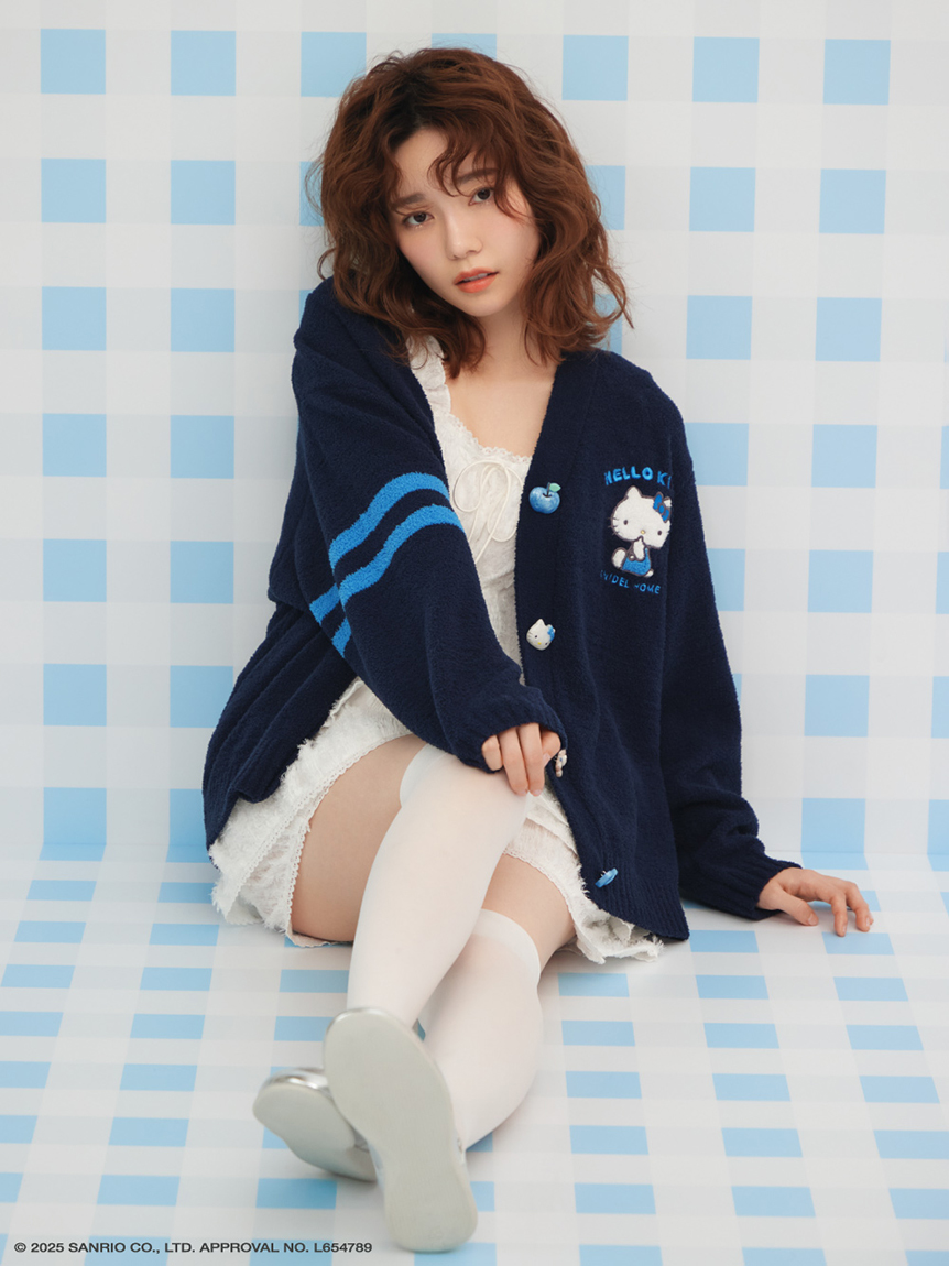 WEB限定カラーあり】【HELLO KITTY】ニットカーディガン(カーデ
