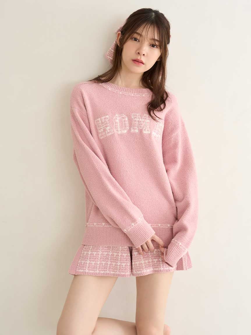 ツイードロゴプルオーバー(ニットプルオーバー)｜スナイデルホーム