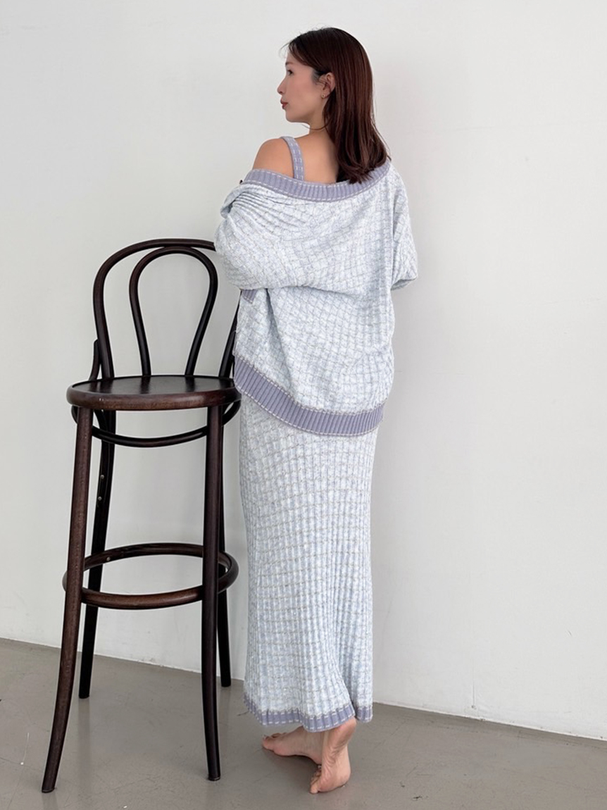 ラメニットツイードカーディガン(カーデ＆ガウン)｜スナイデルホーム