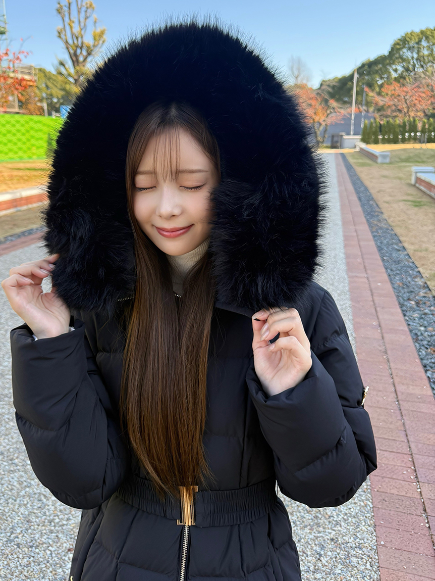 00サイズあり】スタイルアップフレンチダウンロングコート(コート