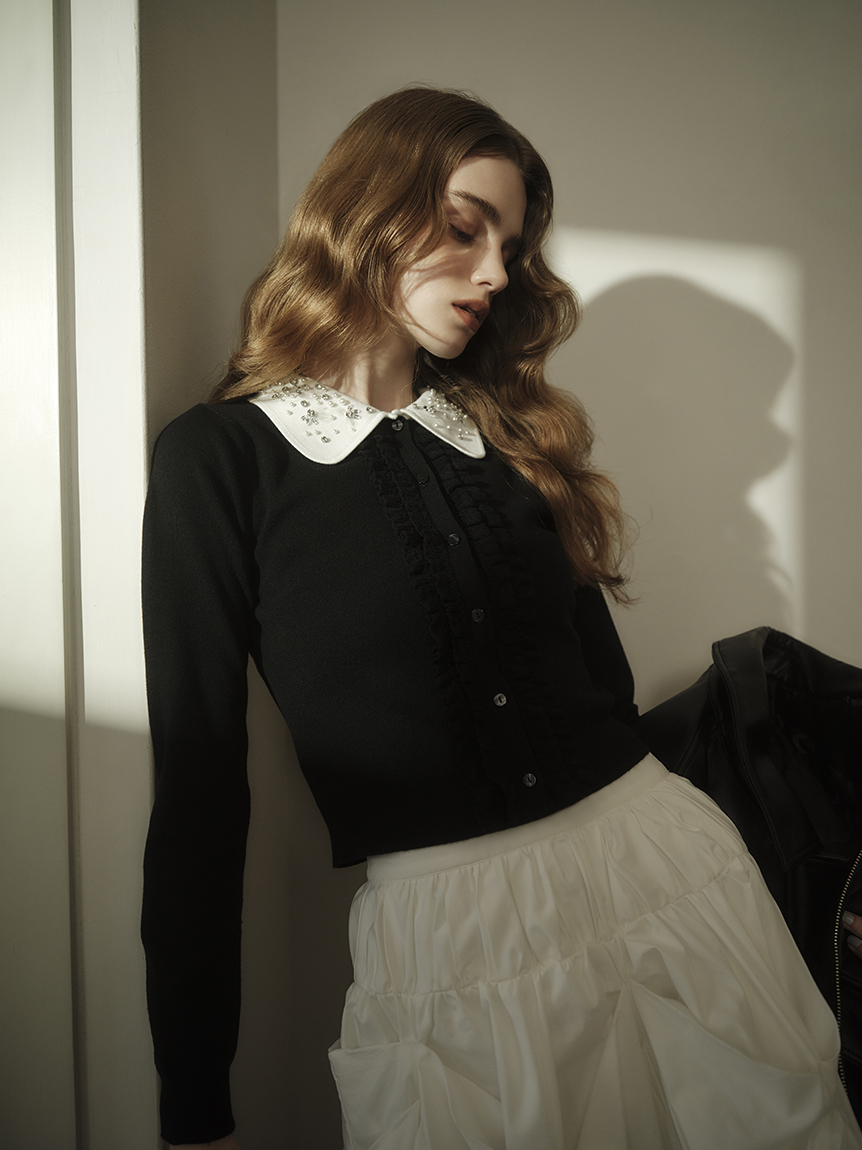 マルチファブリックボアカラーブルゾン(ブルゾン)｜アウター｜SNIDEL