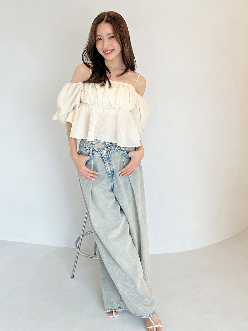 レイヤードデザインパンツ(ロングパンツ)｜パンツ｜SNIDEL(スナイデル