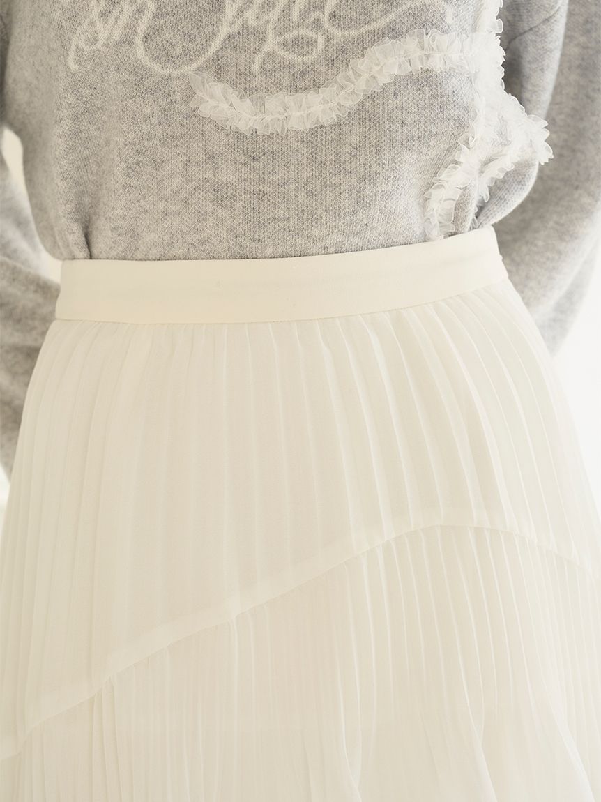 Sustainableプリーツティアードスカート(ロングスカート)｜スカート