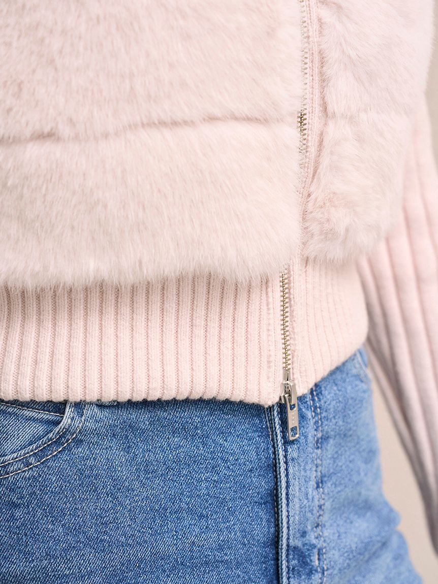 ファーニットブルゾン【カンヘウォン着用】(ブルゾン)｜アウター