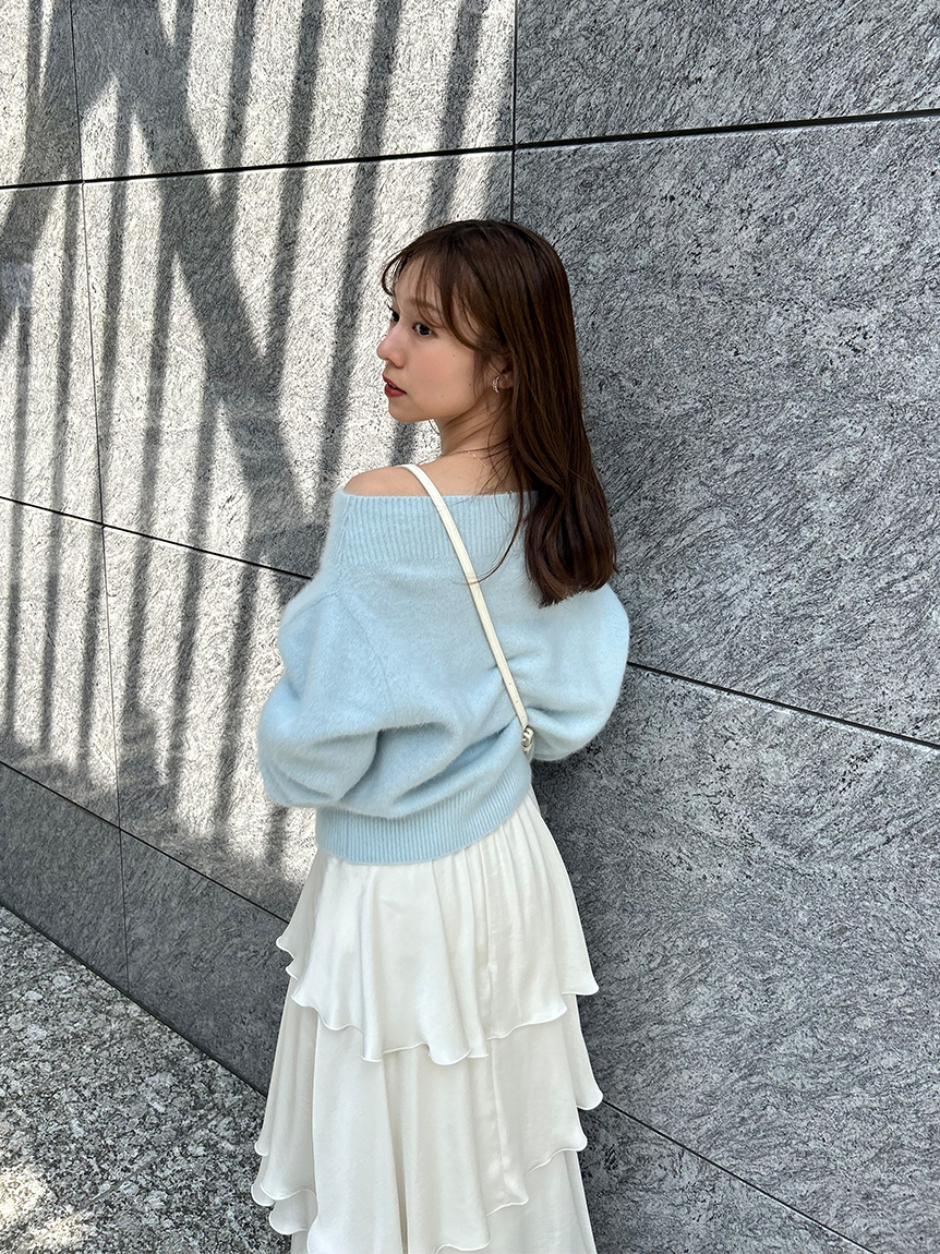 フォックスアルパカオフショルプルオーバー(ニット)｜トップス｜SNIDEL