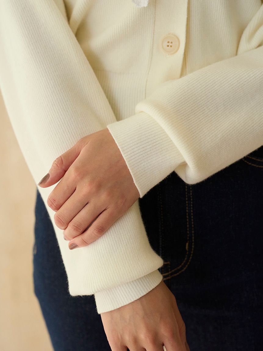 レースカラーニットプルオーバー(ニット)｜トップス｜SNIDEL