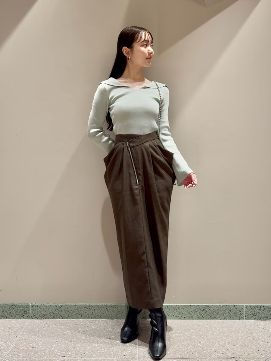 オフショル衿ニットプルオーバー(ニット)｜トップス｜SNIDEL