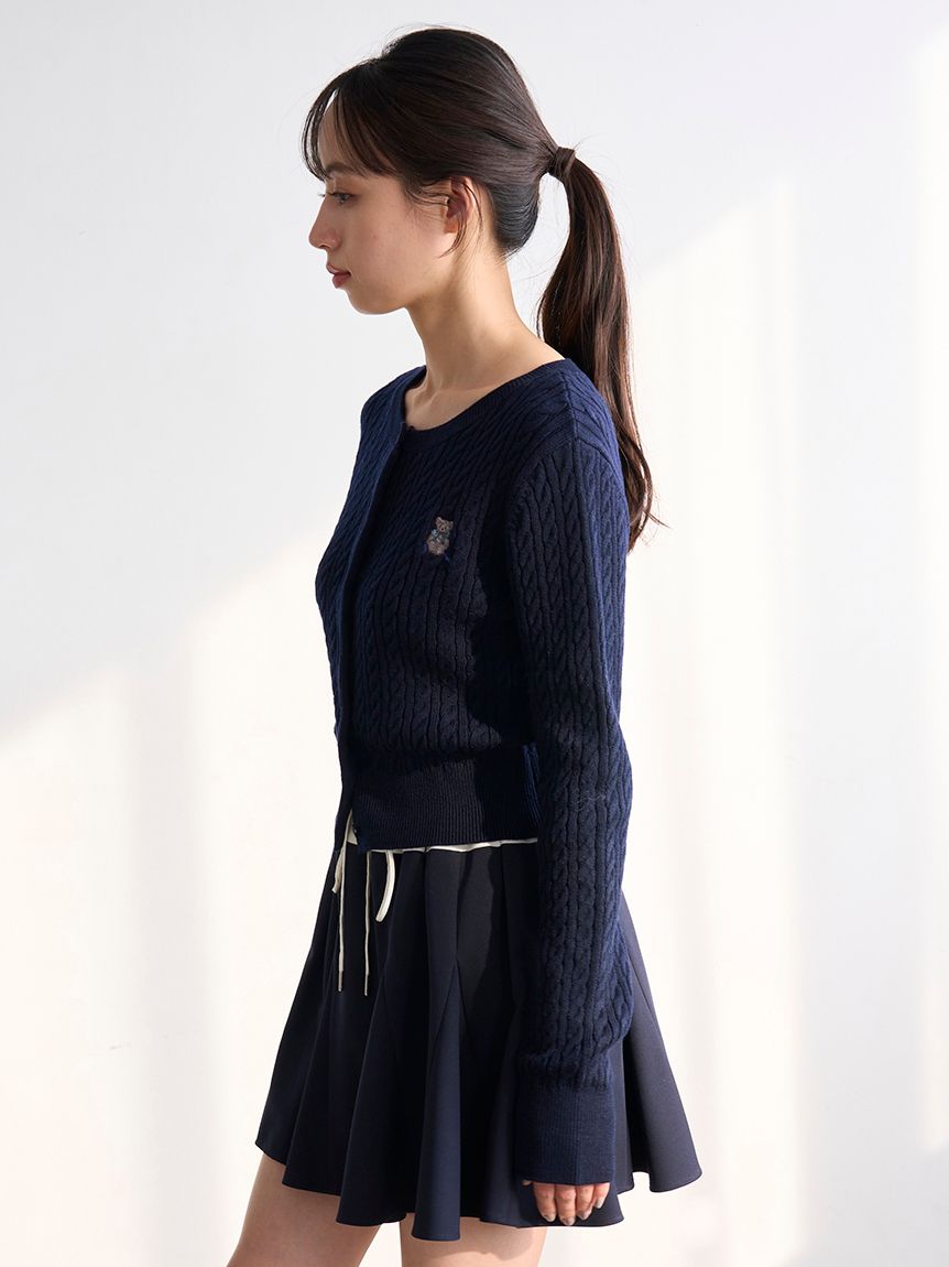 リボンベアニットカーディガン(カーディガン)｜トップス｜SNIDEL