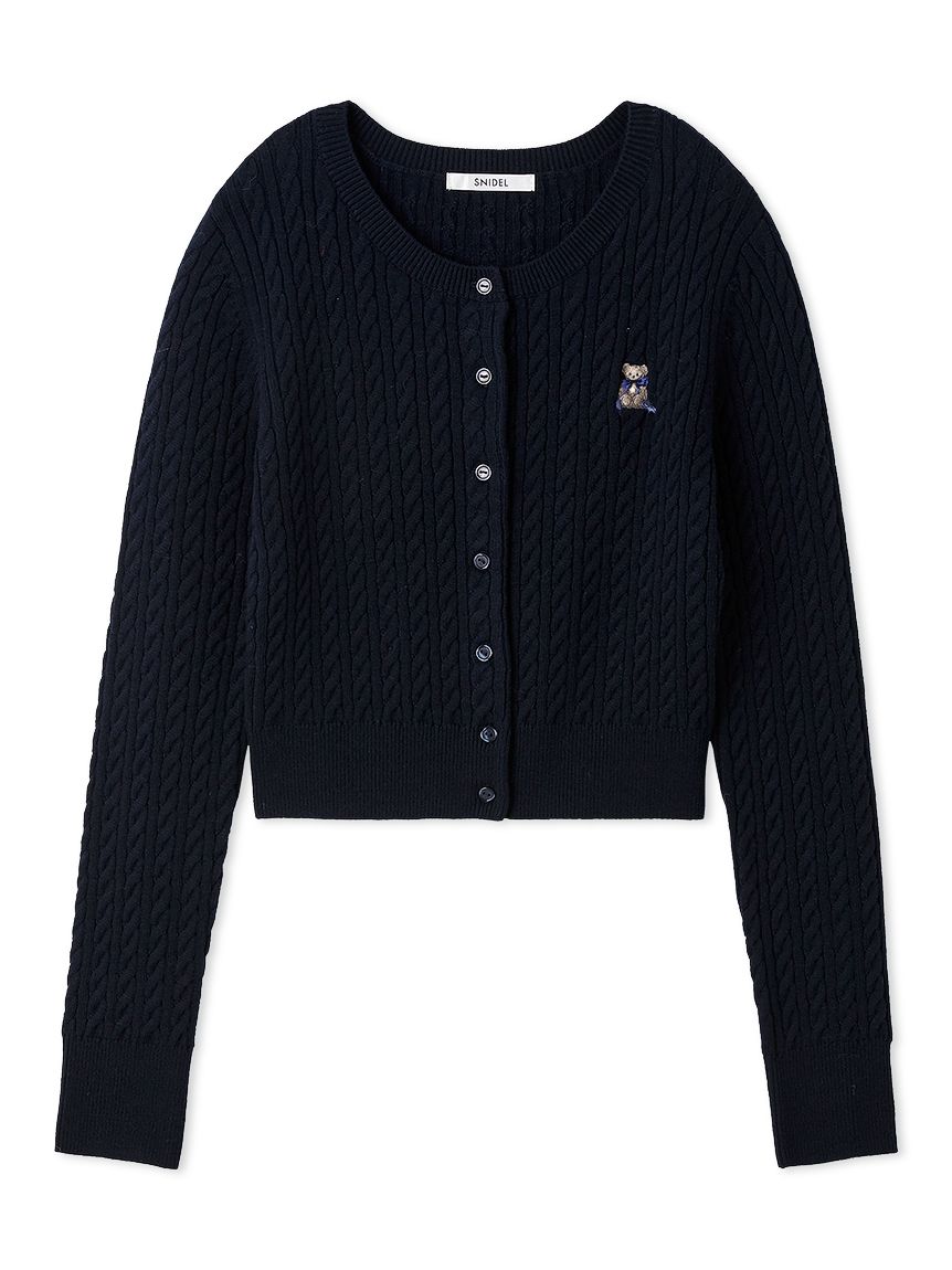 リボンベアニットカーディガン(カーディガン)｜トップス｜SNIDEL