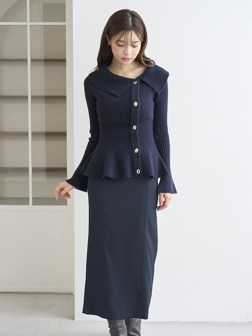 ペプラムニットプルオーバー(ニット)｜トップス｜SNIDEL(スナイデル)の